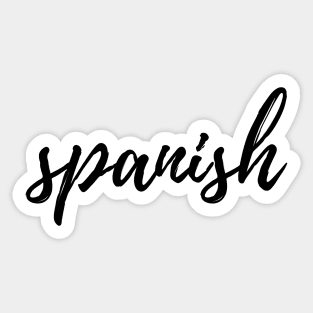 Spanish Binder Label Sticker